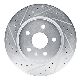 R1 Concepts® - eLINE™ Drilled and Slotted 1-Piece Rear Driver Side Brake Rotor