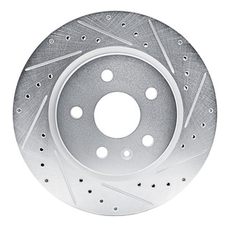 R1 Concepts® - eLINE™ Drilled and Slotted 1-Piece Rear Passenger Side Brake Rotor