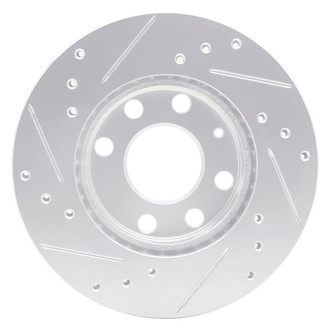 R1 Concepts® - eLINE™ Drilled and Slotted 1-Piece Front Passenger Side Brake Rotor