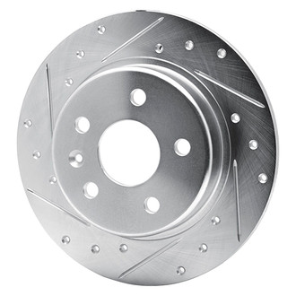 R1 Concepts® - eLINE™ Drilled and Slotted 1-Piece Rear Driver Side Brake Rotor