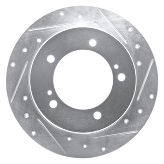R1 Concepts® - eLINE™ Drilled and Slotted 1-Piece Front Driver Side Brake Rotor