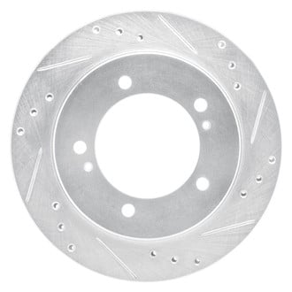 R1 Concepts® - eLINE™ Drilled and Slotted 1-Piece Front Passenger Side Brake Rotor
