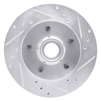 R1 Concepts® - eLINE™ Drilled and Slotted 1-Piece Front Passenger Side Brake Rotor