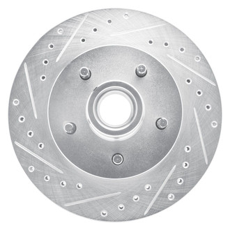 R1 Concepts® - eLINE™ Drilled and Slotted 1-Piece Front Driver Side Brake Rotor