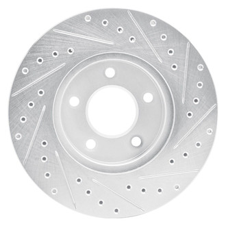 R1 Concepts® - eLINE™ Drilled and Slotted 1-Piece Front Driver Side Brake Rotor
