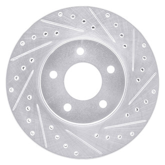 R1 Concepts® - eLINE™ Drilled and Slotted 1-Piece Front Passenger Side Brake Rotor