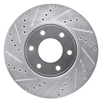 R1 Concepts® - eLINE™ Drilled and Slotted 1-Piece Front Driver Side Brake Rotor