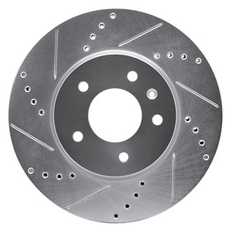 R1 Concepts® - eLINE™ Drilled and Slotted 1-Piece Front Driver Side Brake Rotor