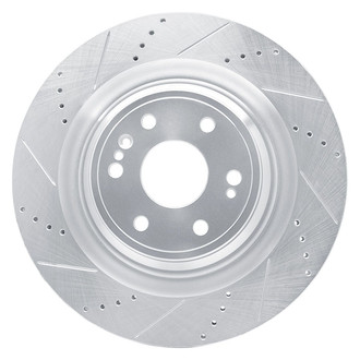R1 Concepts® - eLINE™ Drilled and Slotted 1-Piece Front Driver Side Brake Rotor
