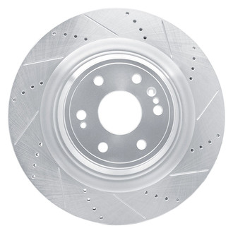 R1 Concepts® - eLINE™ Drilled and Slotted 1-Piece Front Passenger Side Brake Rotor