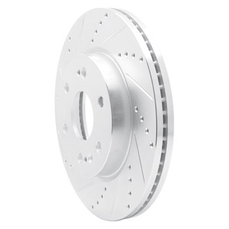 R1 Concepts® - eLINE™ Drilled and Slotted 1-Piece Front Driver Side Brake Rotor