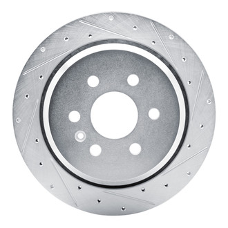 R1 Concepts® - eLINE™ Drilled and Slotted 1-Piece Rear Passenger Side Brake Rotor