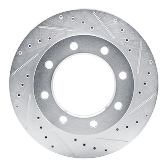 R1 Concepts® - eLINE™ Drilled and Slotted 1-Piece Front Passenger Side Brake Rotor