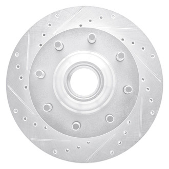 R1 Concepts® - eLINE™ Drilled and Slotted 1-Piece Front Driver Side Brake Rotor