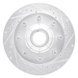 R1 Concepts® - eLINE™ Drilled and Slotted 1-Piece Front Passenger Side Brake Rotor