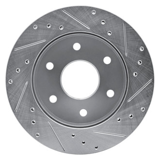 R1 Concepts® - eLINE™ Drilled and Slotted 1-Piece Front Driver Side Brake Rotor
