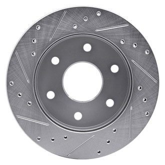 R1 Concepts® - eLINE™ Drilled and Slotted 1-Piece Front Passenger Side Brake Rotor