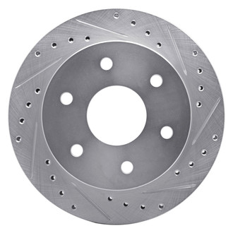 R1 Concepts® - eLINE™ Drilled and Slotted 1-Piece Front Passenger Side Brake Rotor