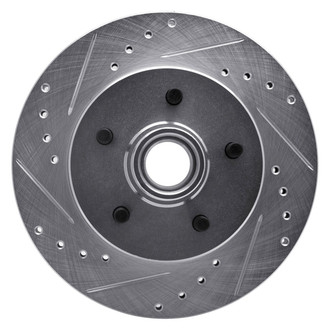 R1 Concepts® - eLINE™ Drilled and Slotted 1-Piece Front Driver Side Brake Rotor