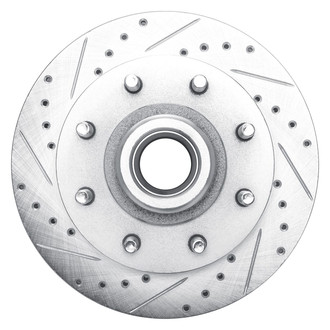 R1 Concepts® - eLINE™ Drilled and Slotted 1-Piece Front Driver Side Brake Rotor