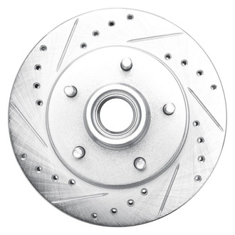 R1 Concepts® - eLINE™ Drilled and Slotted 1-Piece Front Driver Side Brake Rotor