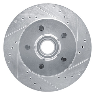 R1 Concepts® - eLINE™ Drilled and Slotted 1-Piece Front Passenger Side Brake Rotor