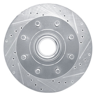R1 Concepts® - eLINE™ Drilled and Slotted 1-Piece Front Passenger Side Brake Rotor