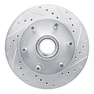 R1 Concepts® - eLINE™ Drilled and Slotted 1-Piece Front Passenger Side Brake Rotor