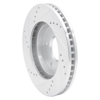 R1 Concepts® - eLINE™ Drilled and Slotted 1-Piece Front Passenger Side Brake Rotor