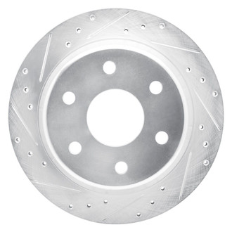 R1 Concepts® - eLINE™ Drilled and Slotted 1-Piece Rear Driver Side Brake Rotor