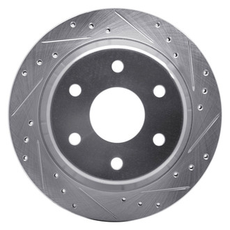 R1 Concepts® - eLINE™ Drilled and Slotted 1-Piece Rear Passenger Side Brake Rotor