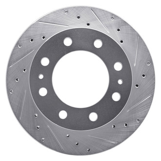 R1 Concepts® - eLINE™ Drilled and Slotted 1-Piece Front Passenger Side Brake Rotor