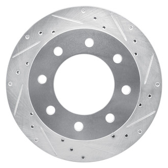 R1 Concepts® - eLINE™ Drilled and Slotted 1-Piece Rear Passenger Side Brake Rotor