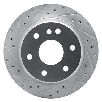 R1 Concepts® - eLINE™ Drilled and Slotted 1-Piece Rear Driver Side Brake Rotor