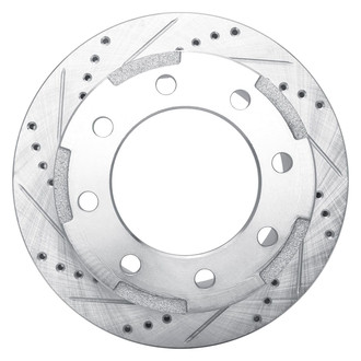 R1 Concepts® - eLINE™ Drilled and Slotted 1-Piece Rear Driver Side Brake Rotor