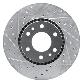 R1 Concepts® - eLINE™ Drilled and Slotted 1-Piece Front Driver Side Brake Rotor