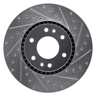 R1 Concepts® - eLINE™ Drilled and Slotted 1-Piece Front Passenger Side Brake Rotor