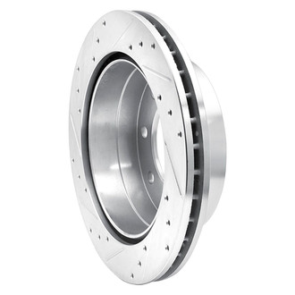 R1 Concepts® - eLINE™ Drilled and Slotted 1-Piece Rear Passenger Side Brake Rotor