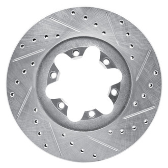 R1 Concepts® - eLINE™ Drilled and Slotted 1-Piece Front Passenger Side Brake Rotor