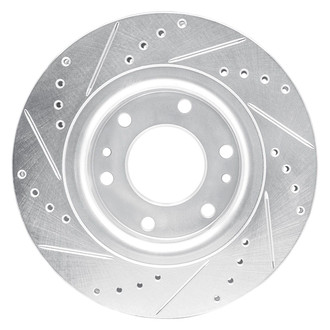 R1 Concepts® - eLINE™ Drilled and Slotted 1-Piece Front Passenger Side Brake Rotor