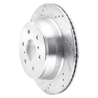 R1 Concepts® - eLINE™ Drilled and Slotted 1-Piece Rear Driver Side Brake Rotor