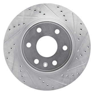 R1 Concepts® - eLINE™ Drilled and Slotted 1-Piece Front Passenger Side Brake Rotor