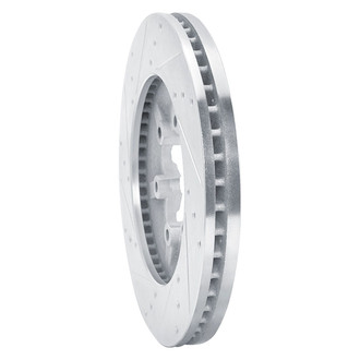R1 Concepts® - eLINE™ Drilled and Slotted 1-Piece Front Passenger Side Brake Rotor