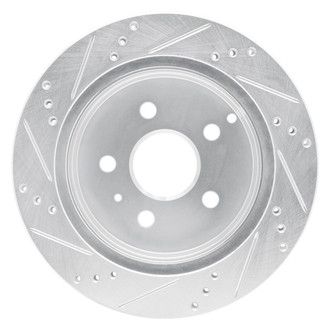 R1 Concepts® - eLINE™ Drilled and Slotted 1-Piece Rear Passenger Side Brake Rotor