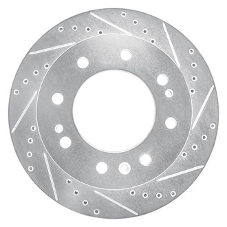 R1 Concepts® - eLINE™ Drilled and Slotted 1-Piece Front Passenger Side Brake Rotor