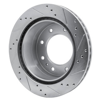 R1 Concepts® - eLINE™ Drilled and Slotted 1-Piece Rear Driver Side Brake Rotor