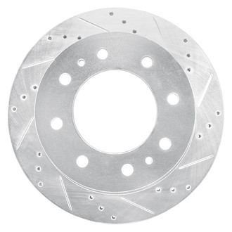 R1 Concepts® - eLINE™ Drilled and Slotted 1-Piece Rear Passenger Side Brake Rotor
