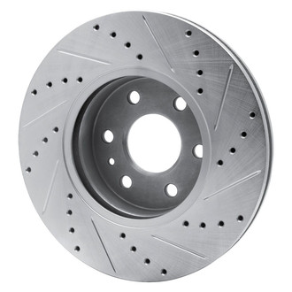 R1 Concepts® - eLINE™ Drilled and Slotted 1-Piece Front Driver Side Brake Rotor
