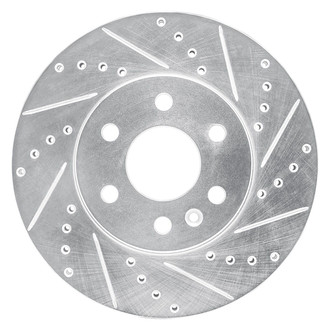R1 Concepts® - eLINE™ Drilled and Slotted 1-Piece Front Passenger Side Brake Rotor