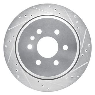 R1 Concepts® - eLINE™ Drilled and Slotted 1-Piece Rear Passenger Side Brake Rotor